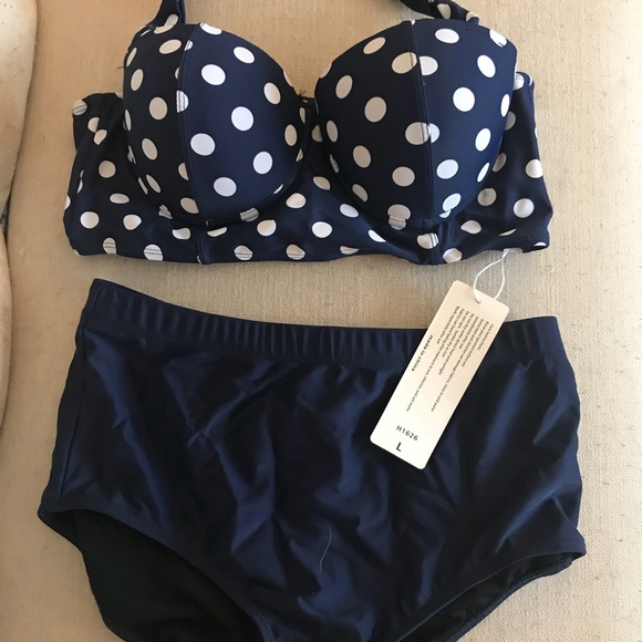 NWT MORNING Lavendar High Waisted bikini - Picture 3 of 5
